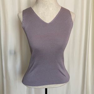 Banana Republic 100% silk knit tank top